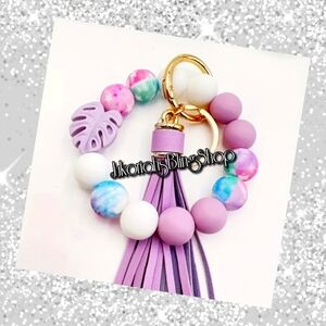 Beaded Wrislet Keychain